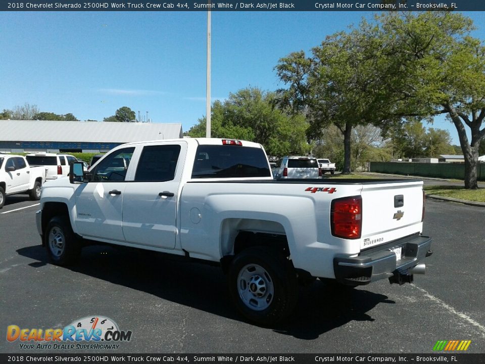 2018 Chevrolet Silverado 2500HD Work Truck Crew Cab 4x4 Summit White / Dark Ash/Jet Black Photo #3