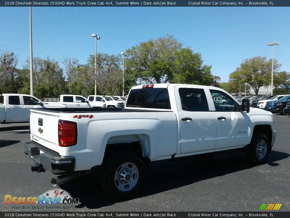 2018 Chevrolet Silverado 2500HD Work Truck Crew Cab 4x4 Summit White / Dark Ash/Jet Black Photo #5