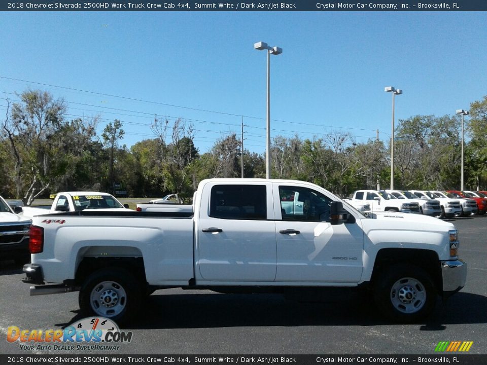 2018 Chevrolet Silverado 2500HD Work Truck Crew Cab 4x4 Summit White / Dark Ash/Jet Black Photo #6