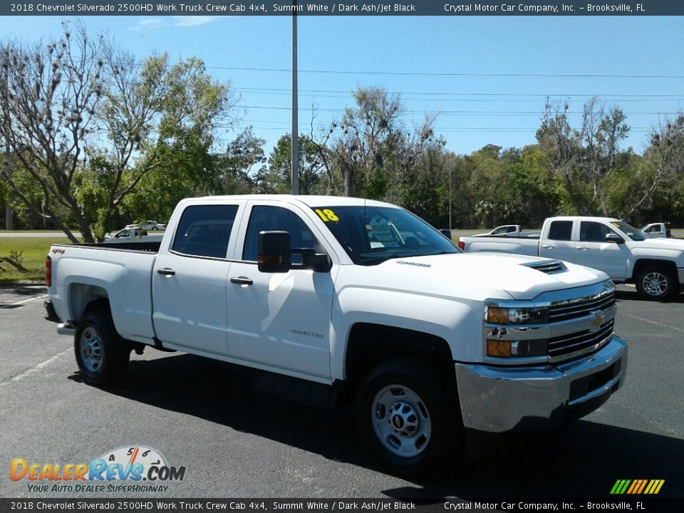 2018 Chevrolet Silverado 2500HD Work Truck Crew Cab 4x4 Summit White / Dark Ash/Jet Black Photo #7