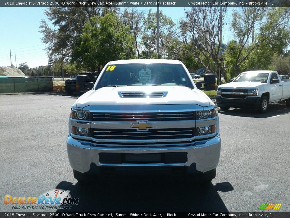 2018 Chevrolet Silverado 2500HD Work Truck Crew Cab 4x4 Summit White / Dark Ash/Jet Black Photo #8