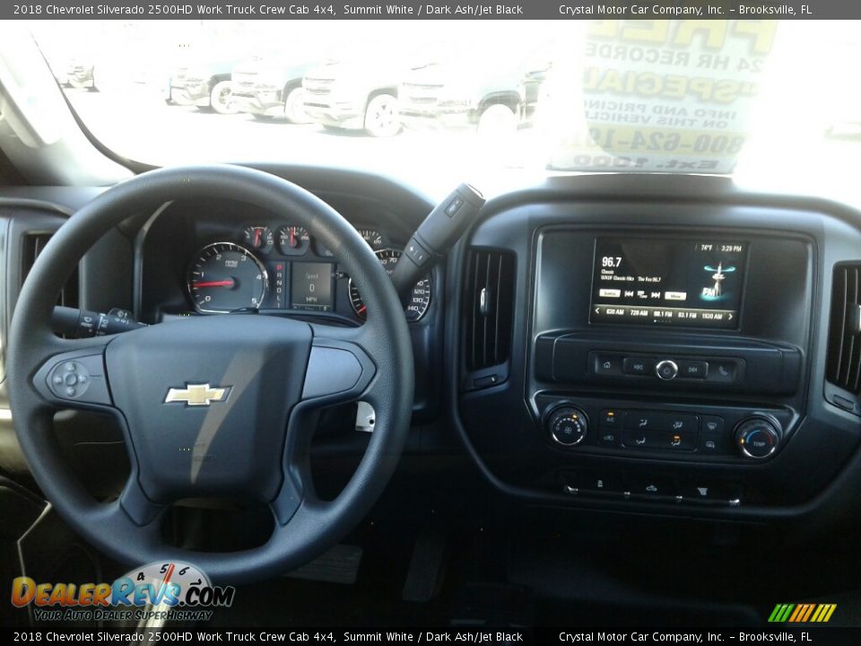 2018 Chevrolet Silverado 2500HD Work Truck Crew Cab 4x4 Summit White / Dark Ash/Jet Black Photo #13