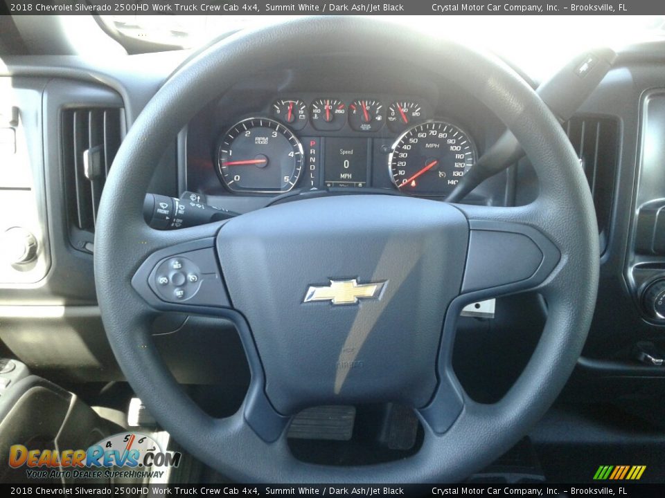 2018 Chevrolet Silverado 2500HD Work Truck Crew Cab 4x4 Summit White / Dark Ash/Jet Black Photo #14