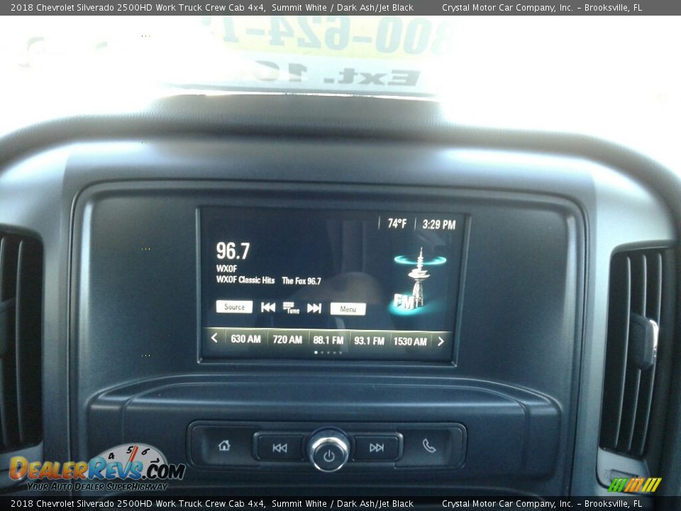 2018 Chevrolet Silverado 2500HD Work Truck Crew Cab 4x4 Summit White / Dark Ash/Jet Black Photo #15