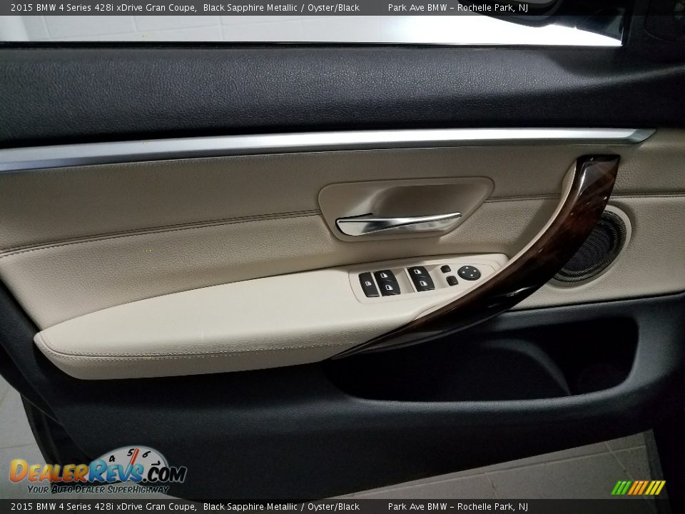 2015 BMW 4 Series 428i xDrive Gran Coupe Black Sapphire Metallic / Oyster/Black Photo #12