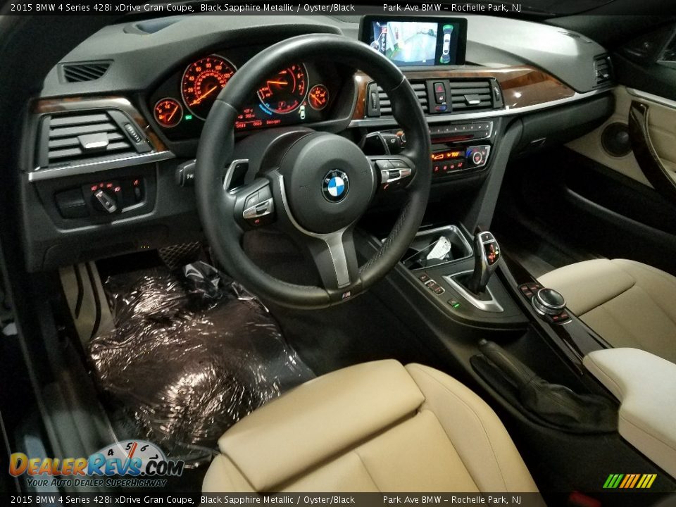 2015 BMW 4 Series 428i xDrive Gran Coupe Black Sapphire Metallic / Oyster/Black Photo #13