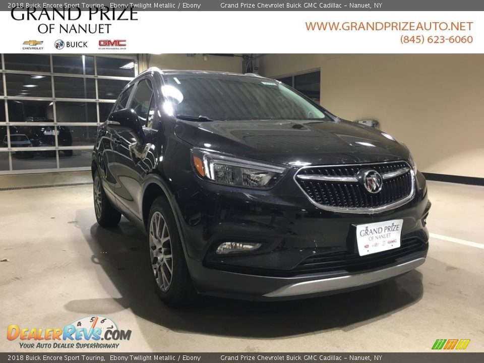 2018 Buick Encore Sport Touring Ebony Twilight Metallic / Ebony Photo #1