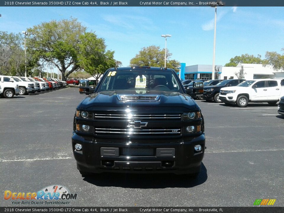 2018 Chevrolet Silverado 3500HD LTZ Crew Cab 4x4 Black / Jet Black Photo #8