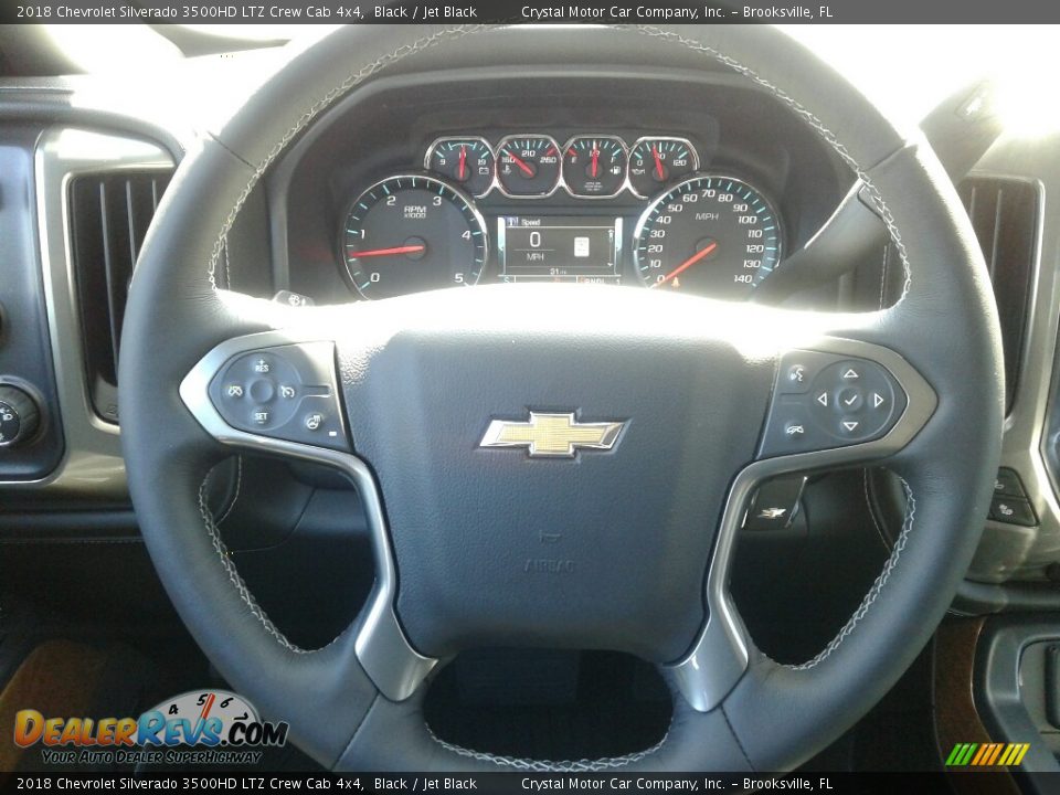 2018 Chevrolet Silverado 3500HD LTZ Crew Cab 4x4 Black / Jet Black Photo #14