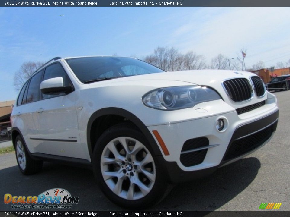 2011 BMW X5 xDrive 35i Alpine White / Sand Beige Photo #2