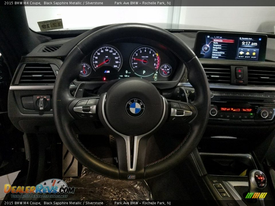 2015 BMW M4 Coupe Black Sapphire Metallic / Silverstone Photo #21