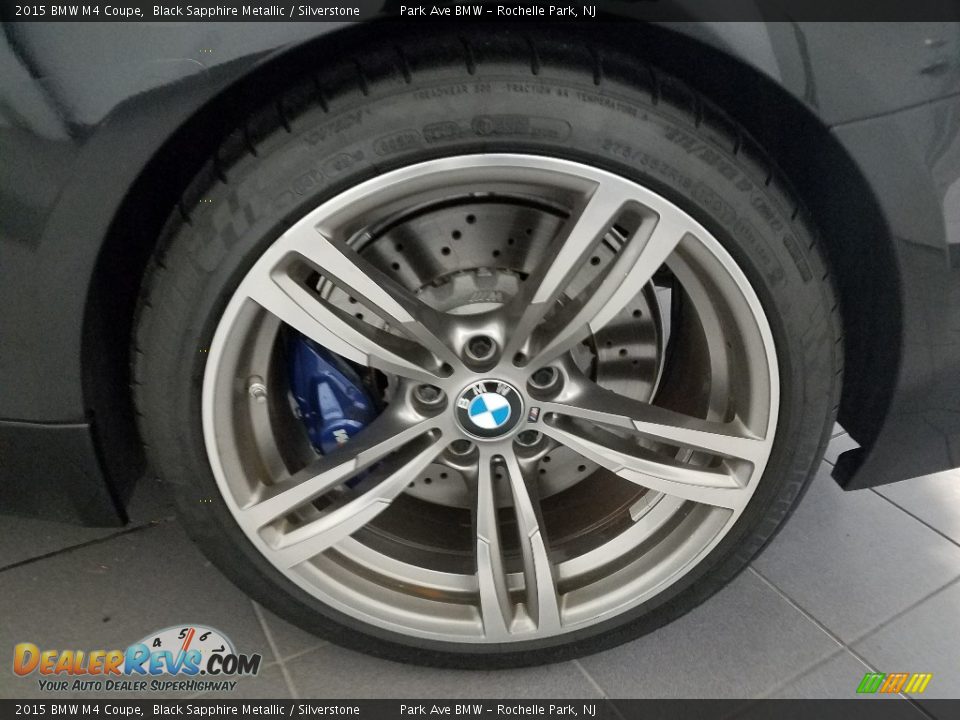 2015 BMW M4 Coupe Black Sapphire Metallic / Silverstone Photo #23