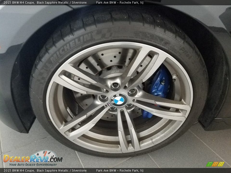 2015 BMW M4 Coupe Black Sapphire Metallic / Silverstone Photo #24