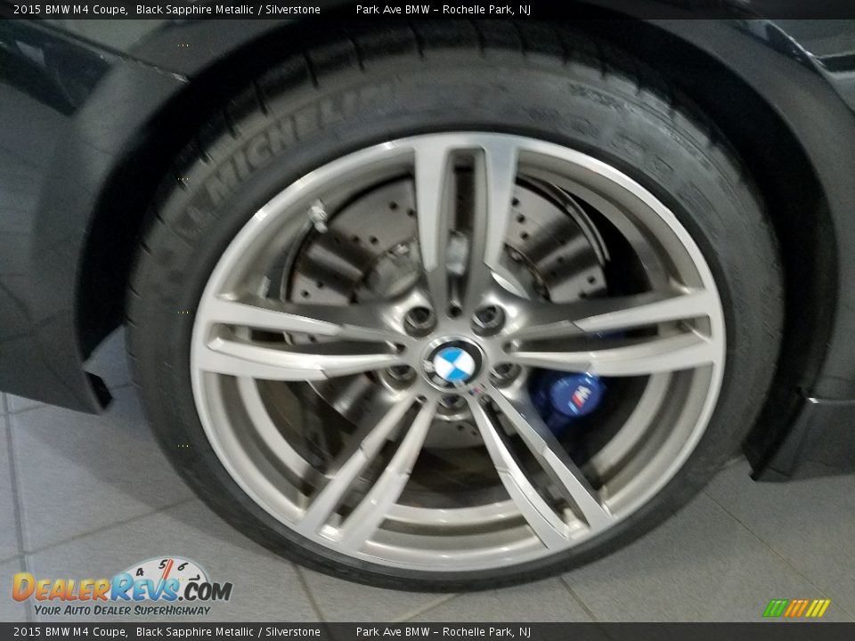 2015 BMW M4 Coupe Black Sapphire Metallic / Silverstone Photo #26