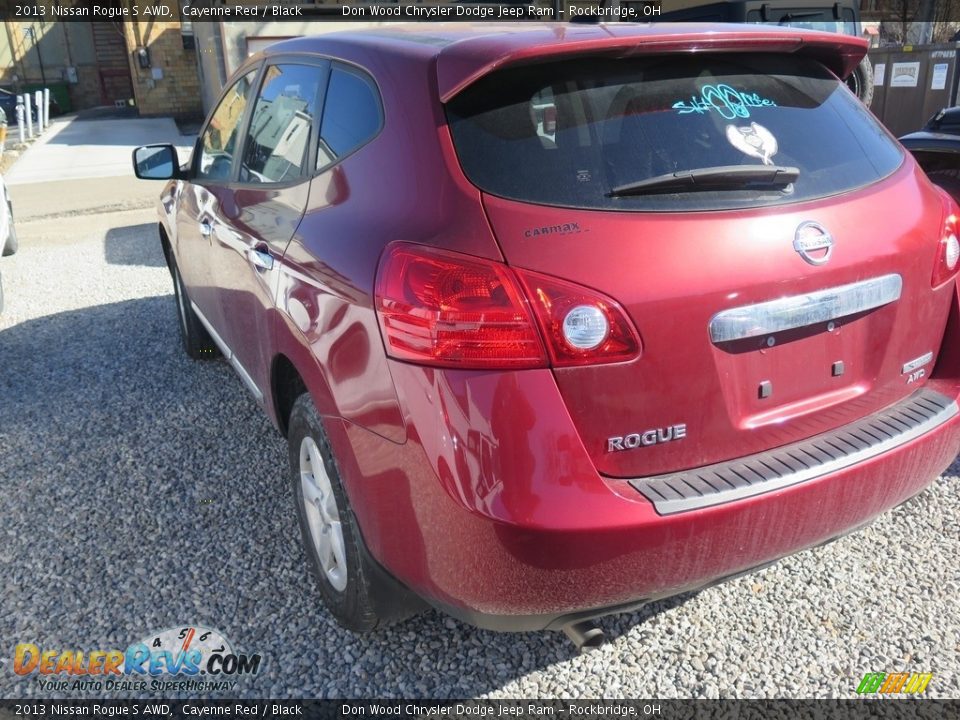 2013 Nissan Rogue S AWD Cayenne Red / Black Photo #6