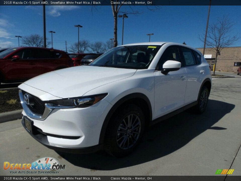 2018 Mazda CX-5 Sport AWD Snowflake White Pearl Mica / Black Photo #1