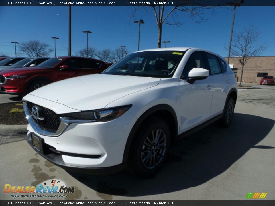 2018 Mazda CX-5 Sport AWD Snowflake White Pearl Mica / Black Photo #1