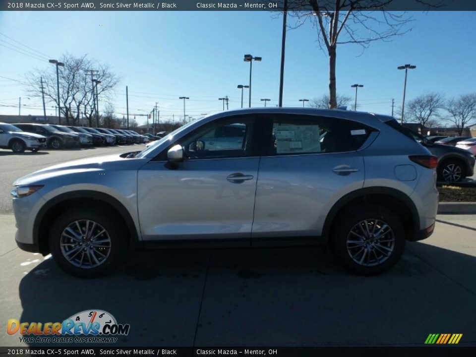 2018 Mazda CX-5 Sport AWD Sonic Silver Metallic / Black Photo #2