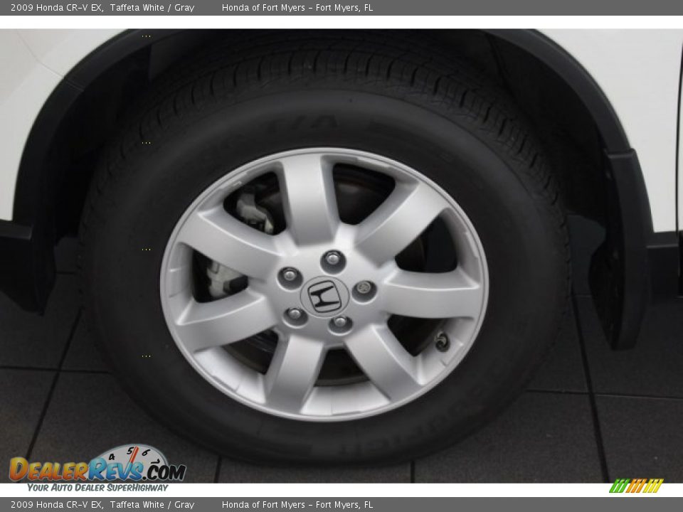 2009 Honda CR-V EX Taffeta White / Gray Photo #12