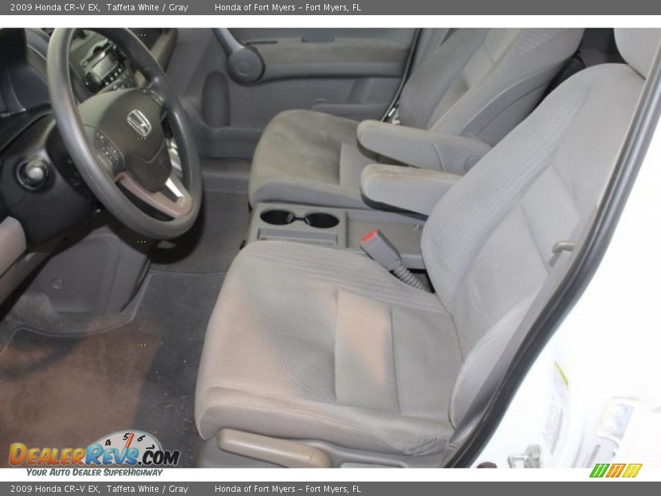 2009 Honda CR-V EX Taffeta White / Gray Photo #16