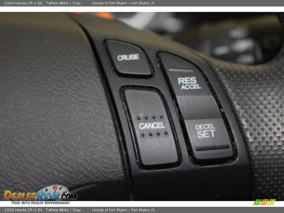 2009 Honda CR-V EX Taffeta White / Gray Photo #21