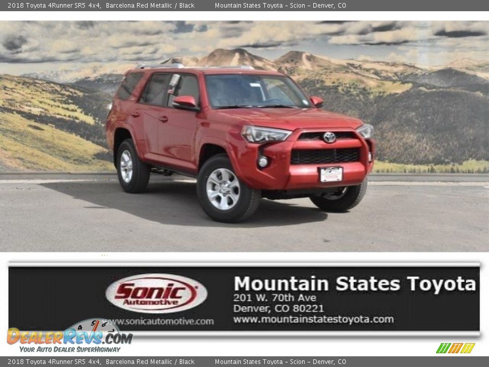 2018 Toyota 4Runner SR5 4x4 Barcelona Red Metallic / Black Photo #1