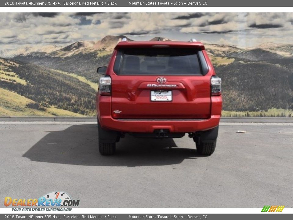 2018 Toyota 4Runner SR5 4x4 Barcelona Red Metallic / Black Photo #4