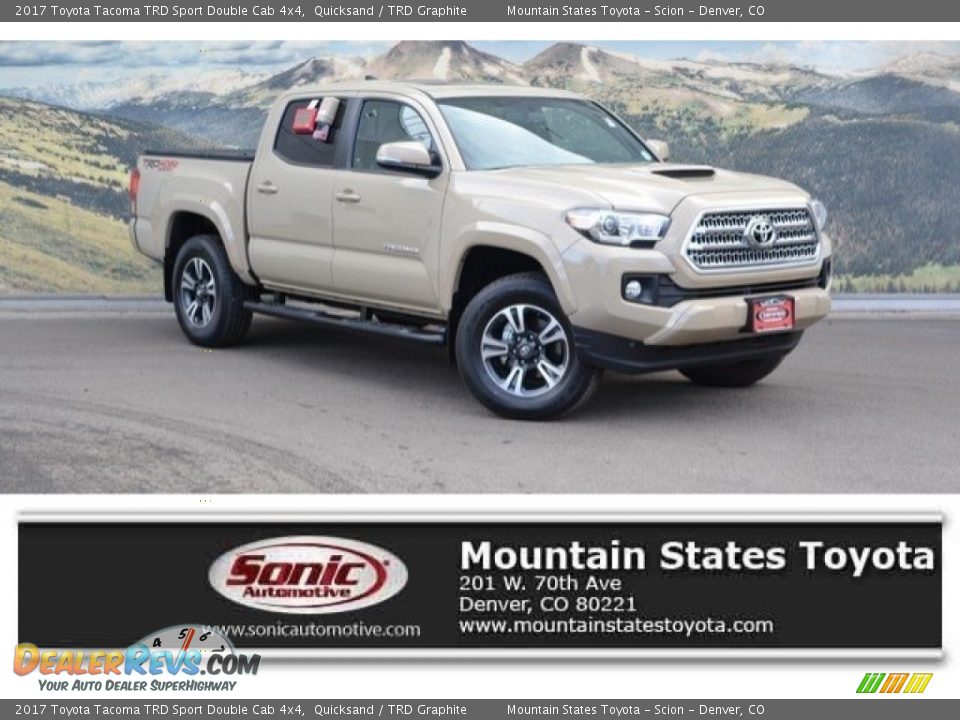 2017 Toyota Tacoma TRD Sport Double Cab 4x4 Quicksand / TRD Graphite Photo #1