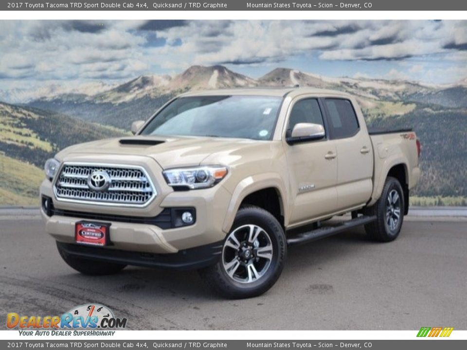 2017 Toyota Tacoma TRD Sport Double Cab 4x4 Quicksand / TRD Graphite Photo #5