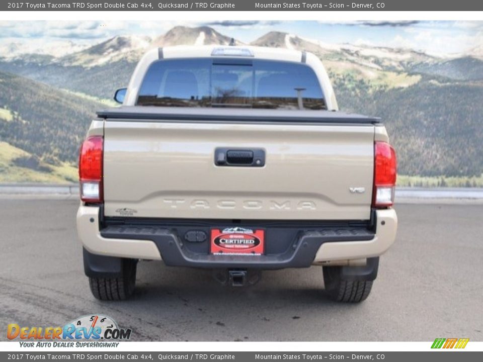 2017 Toyota Tacoma TRD Sport Double Cab 4x4 Quicksand / TRD Graphite Photo #9