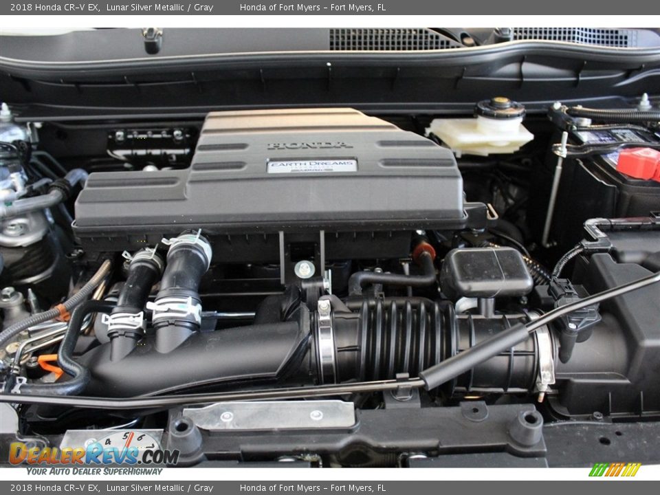 2018 Honda CR-V EX Lunar Silver Metallic / Gray Photo #36