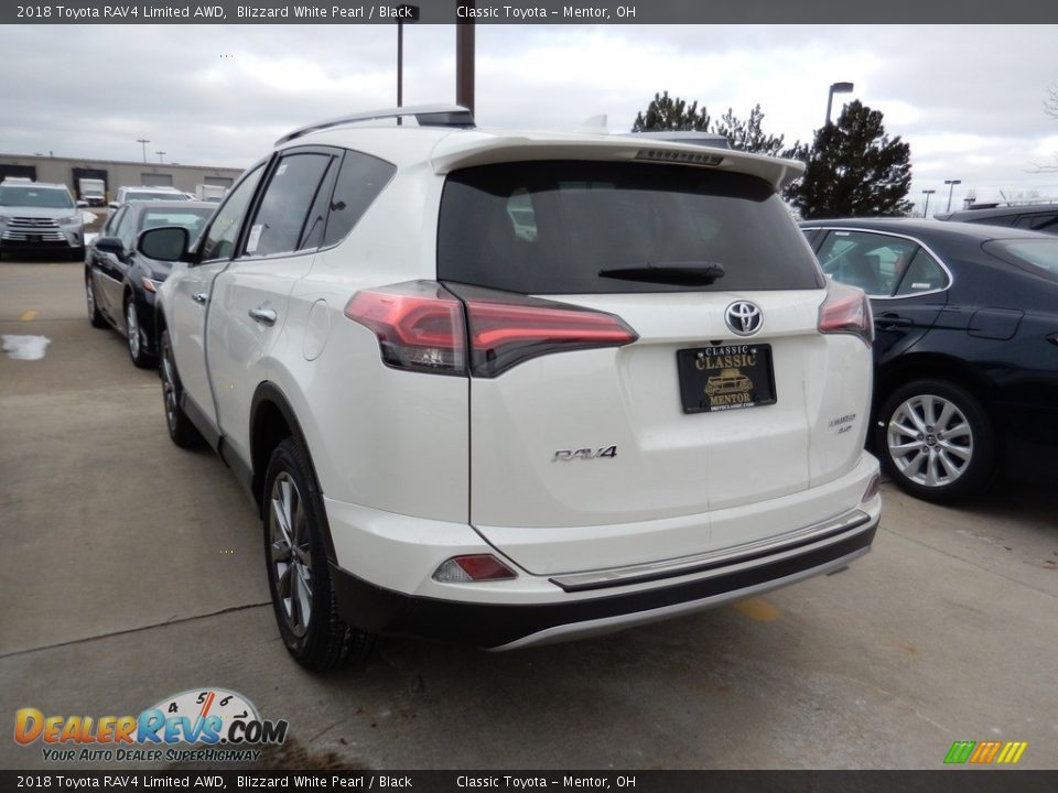 2018 Toyota RAV4 Limited AWD Blizzard White Pearl / Black Photo #2