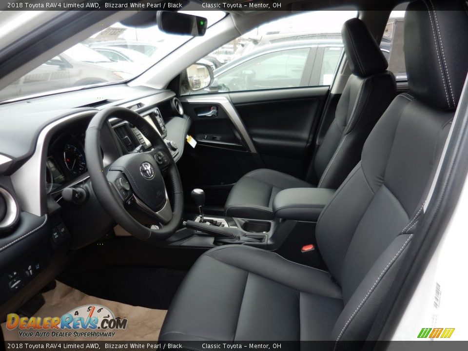 2018 Toyota RAV4 Limited AWD Blizzard White Pearl / Black Photo #3