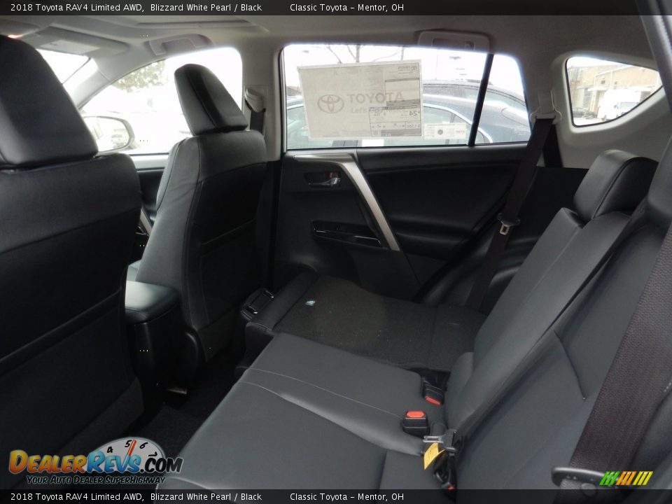 2018 Toyota RAV4 Limited AWD Blizzard White Pearl / Black Photo #4