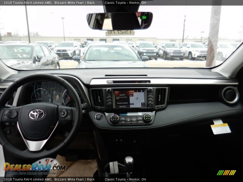 2018 Toyota RAV4 Limited AWD Blizzard White Pearl / Black Photo #5