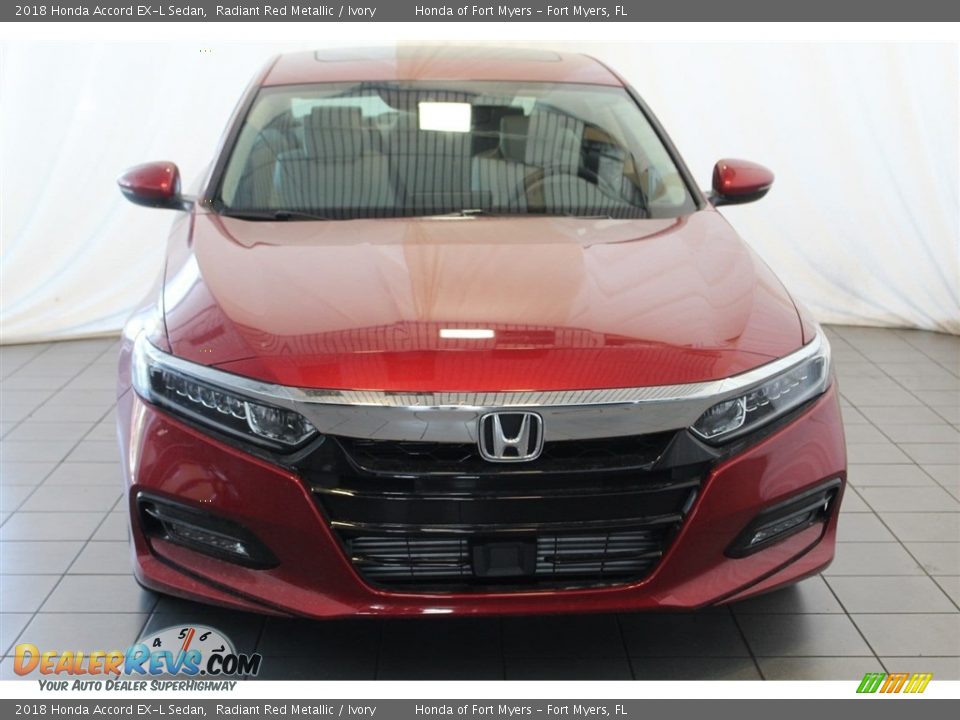 2018 Honda Accord EX-L Sedan Radiant Red Metallic / Ivory Photo #4