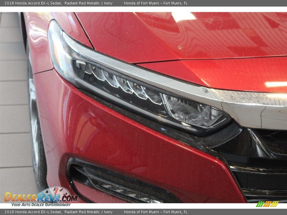 2018 Honda Accord EX-L Sedan Radiant Red Metallic / Ivory Photo #6