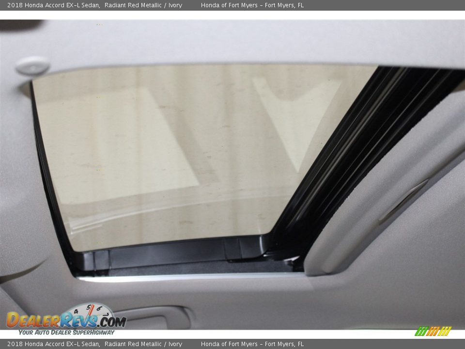 2018 Honda Accord EX-L Sedan Radiant Red Metallic / Ivory Photo #21