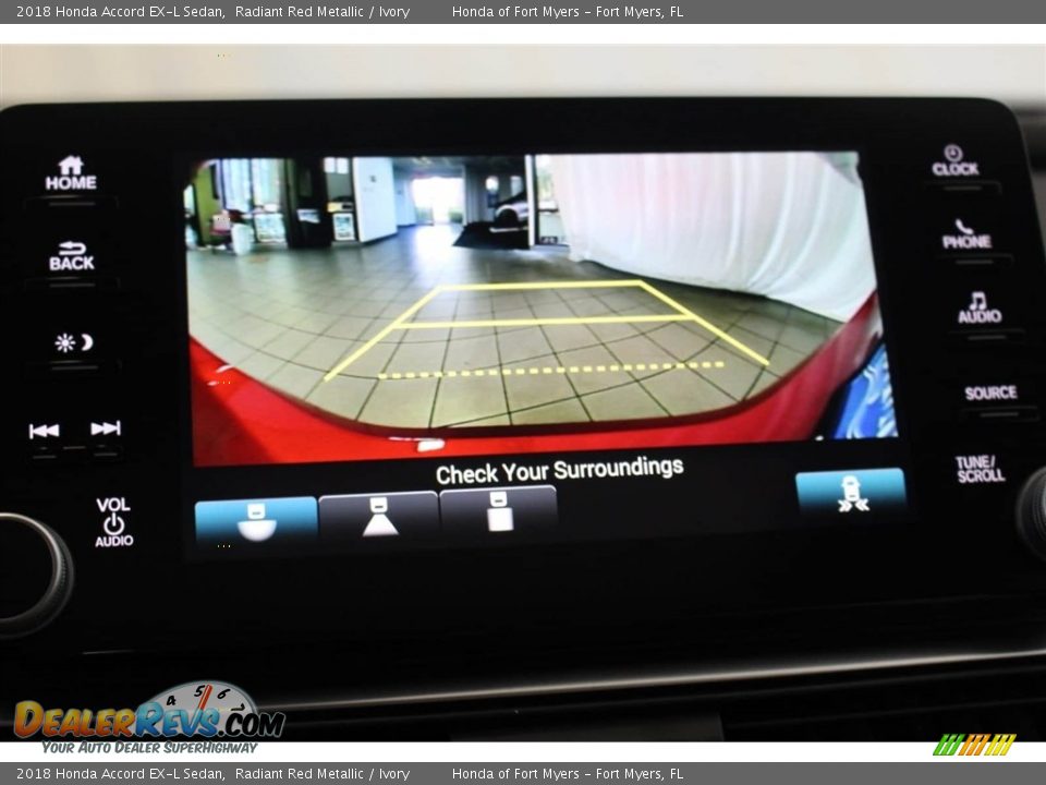 2018 Honda Accord EX-L Sedan Radiant Red Metallic / Ivory Photo #28