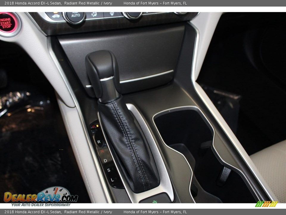 2018 Honda Accord EX-L Sedan Radiant Red Metallic / Ivory Photo #30