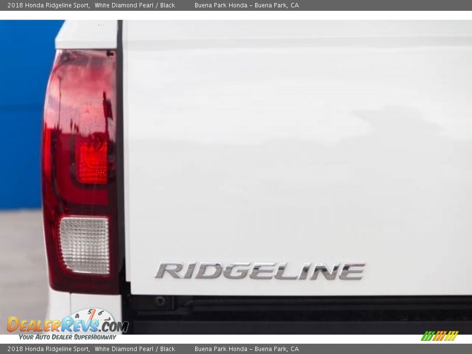 2018 Honda Ridgeline Sport White Diamond Pearl / Black Photo #7