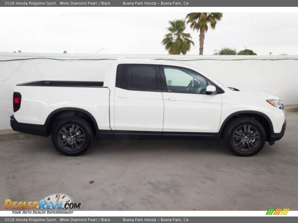 2018 Honda Ridgeline Sport White Diamond Pearl / Black Photo #10