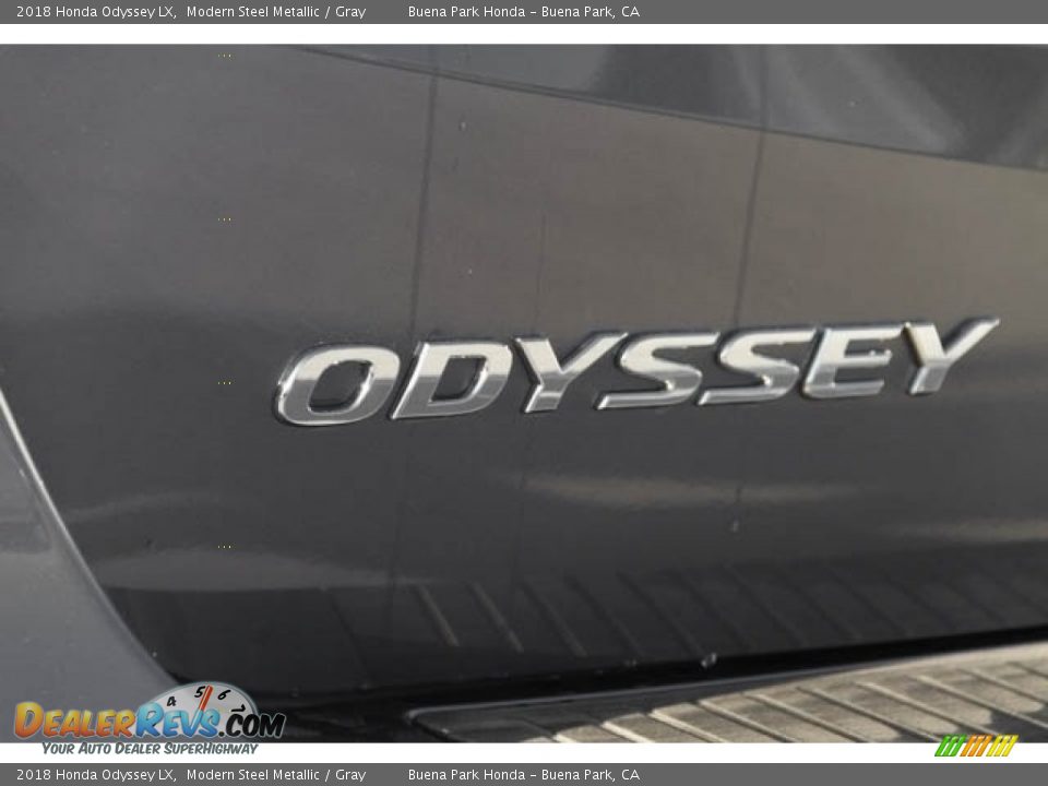 2018 Honda Odyssey LX Modern Steel Metallic / Gray Photo #3
