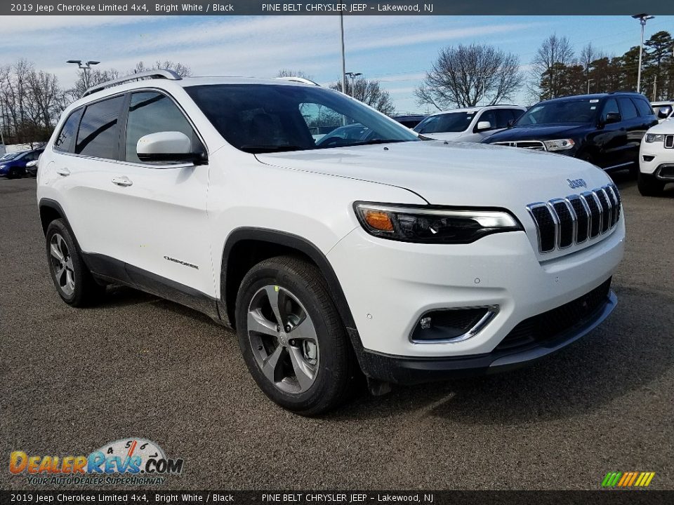 2019 Jeep Cherokee Limited 4x4 Bright White / Black Photo #1