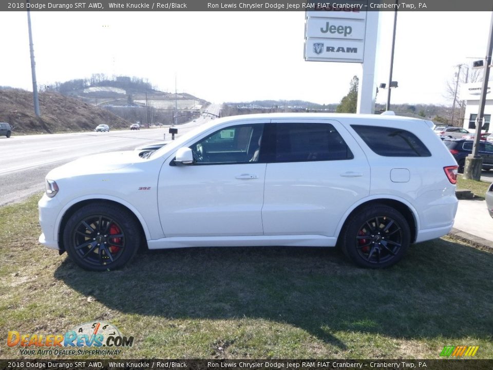2018 Dodge Durango SRT AWD White Knuckle / Red/Black Photo #2