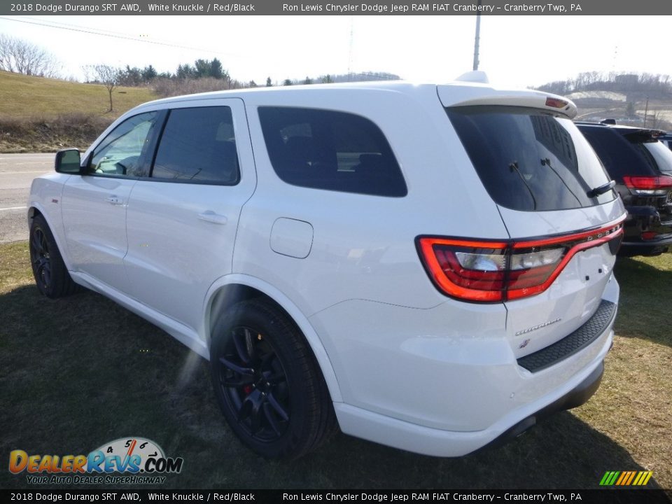 2018 Dodge Durango SRT AWD White Knuckle / Red/Black Photo #3