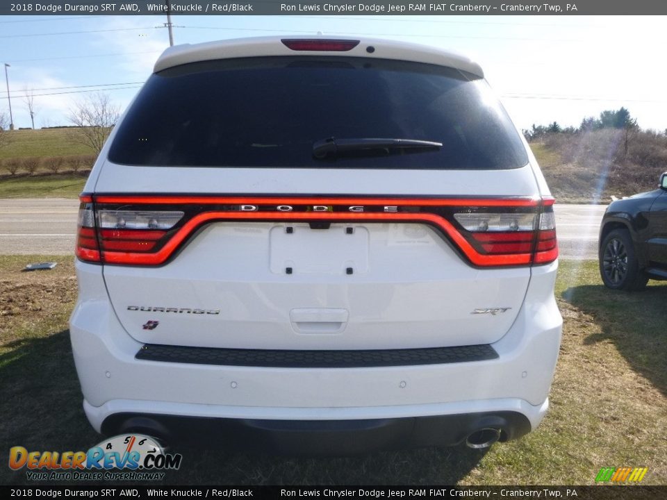 2018 Dodge Durango SRT AWD White Knuckle / Red/Black Photo #4