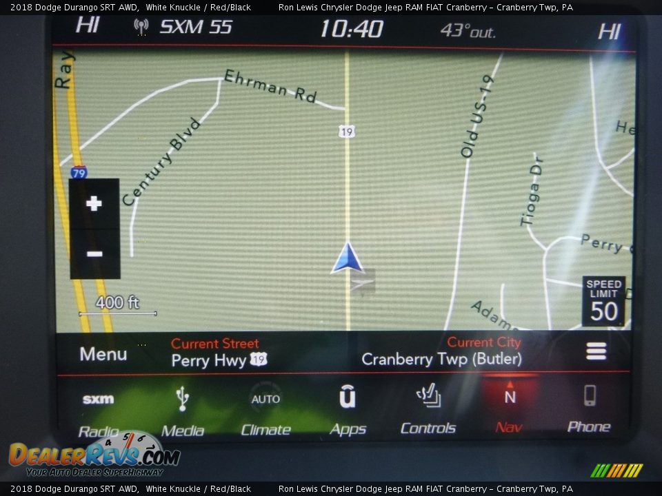 Navigation of 2018 Dodge Durango SRT AWD Photo #17