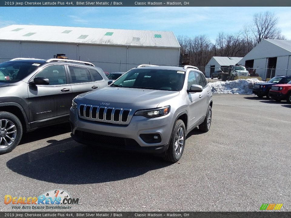 2019 Jeep Cherokee Latitude Plus 4x4 Billet Silver Metallic / Black Photo #1