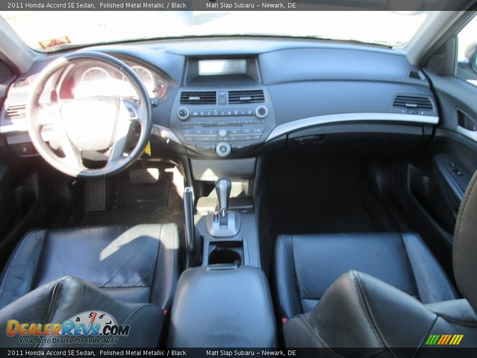 2011 Honda Accord SE Sedan Polished Metal Metallic / Black Photo #24